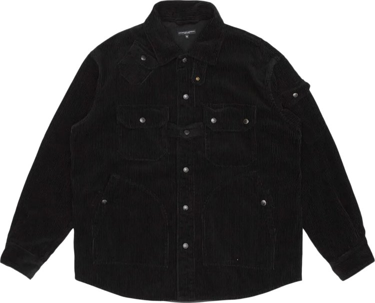 Engineered Garments Poly Fake Melton Explorer Shirt Jacket 'Black'