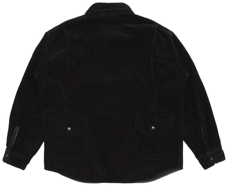 Engineered Garments Poly Fake Melton Explorer Shirt Jacket Black