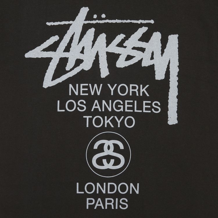 Stussy World Tour Tone Tee Black
