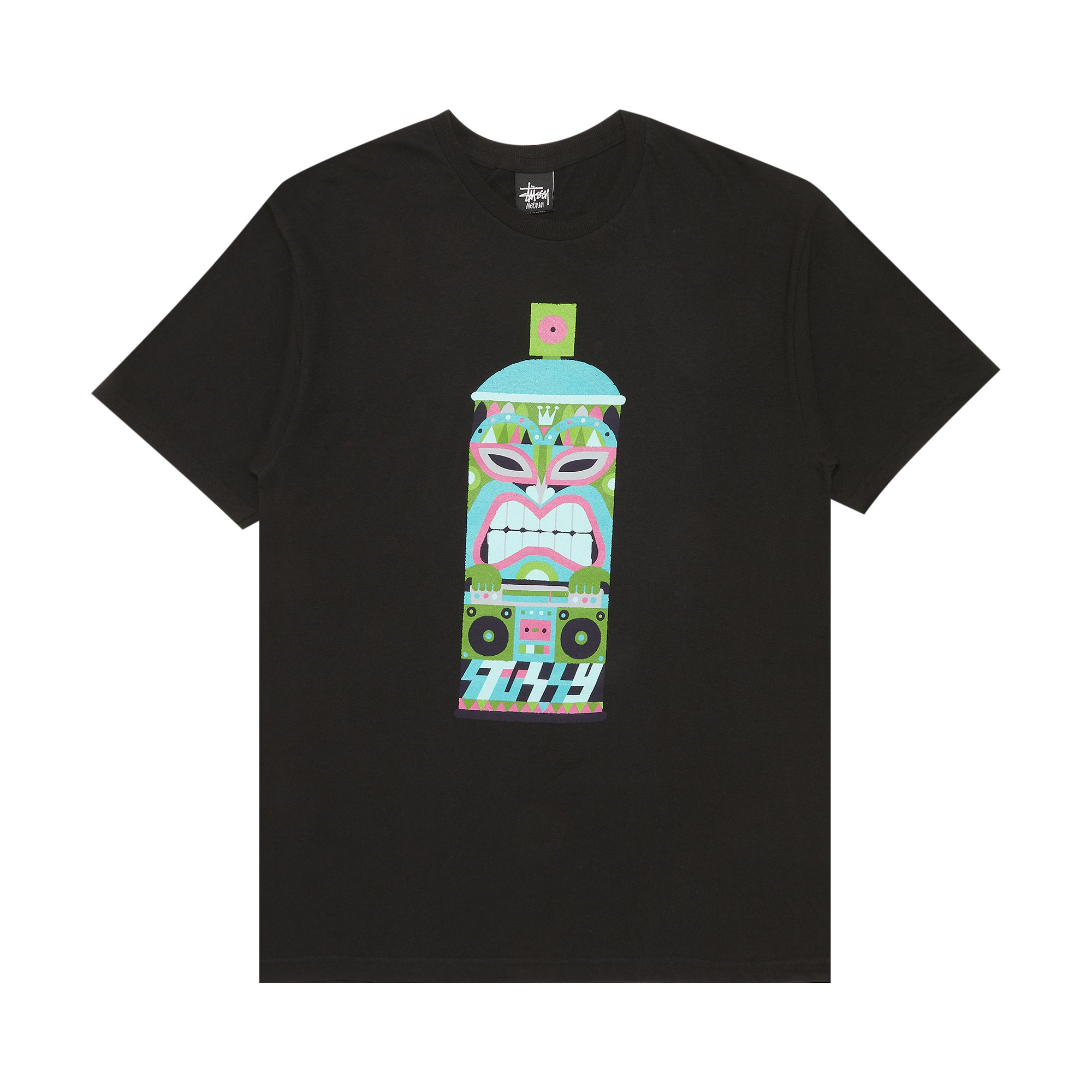 Buy Stussy Hawaiian Spraycan Tee 'Black' - 0535 100000103HIST BLAC