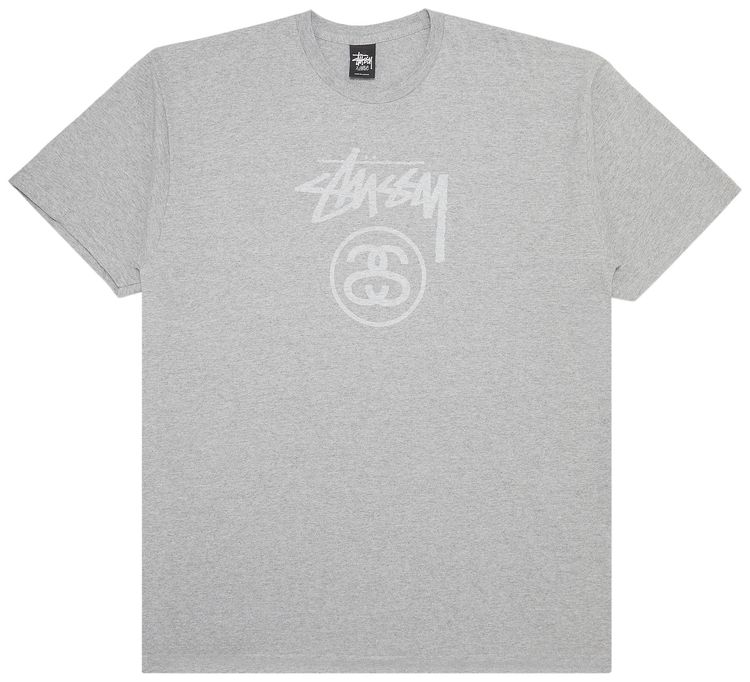 Stussy Stock Tone Tee Grey Heather