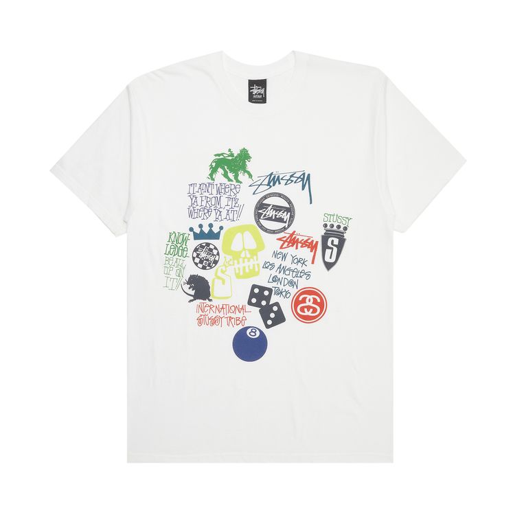 Stussy It Aint Where Ya From Itz Where Ya At Tee White