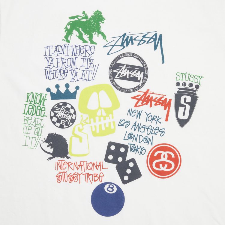 Stussy It Aint Where Ya From Itz Where Ya At Tee White