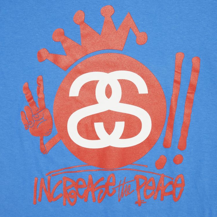 Stussy Crown Increase The Peace Tee Blue