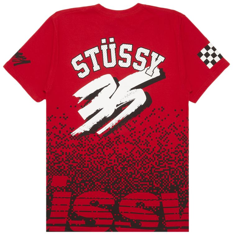 Stussy Camo 35 Tee Red