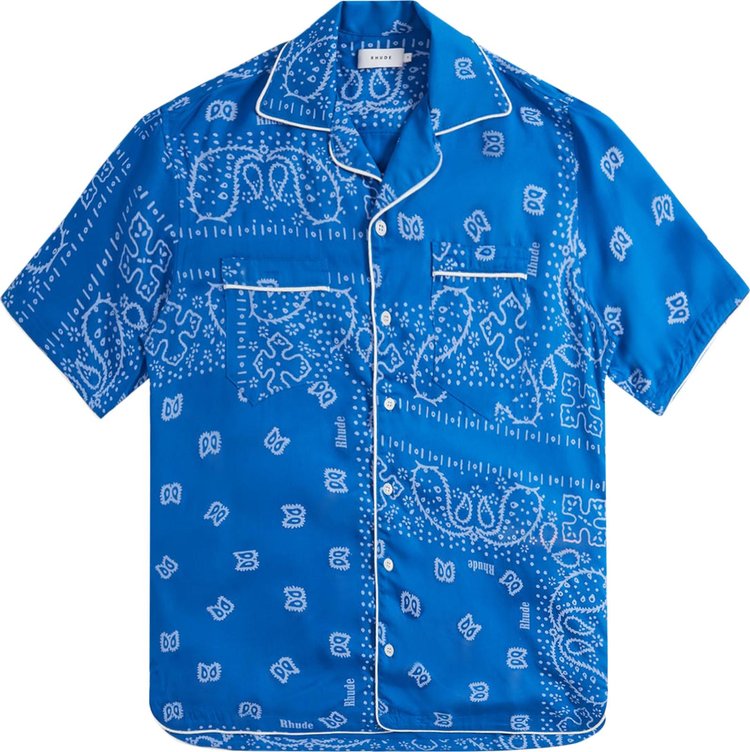 Rhude Bandana Track Shirt 'Blue'
