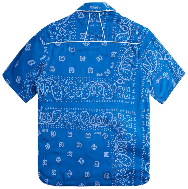 Rhude Bandana Track Shirt Blue