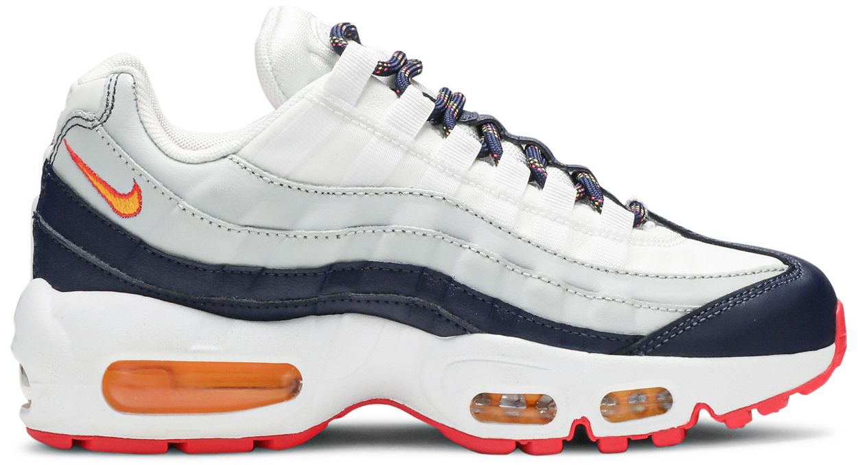 navy blue and orange air max 95