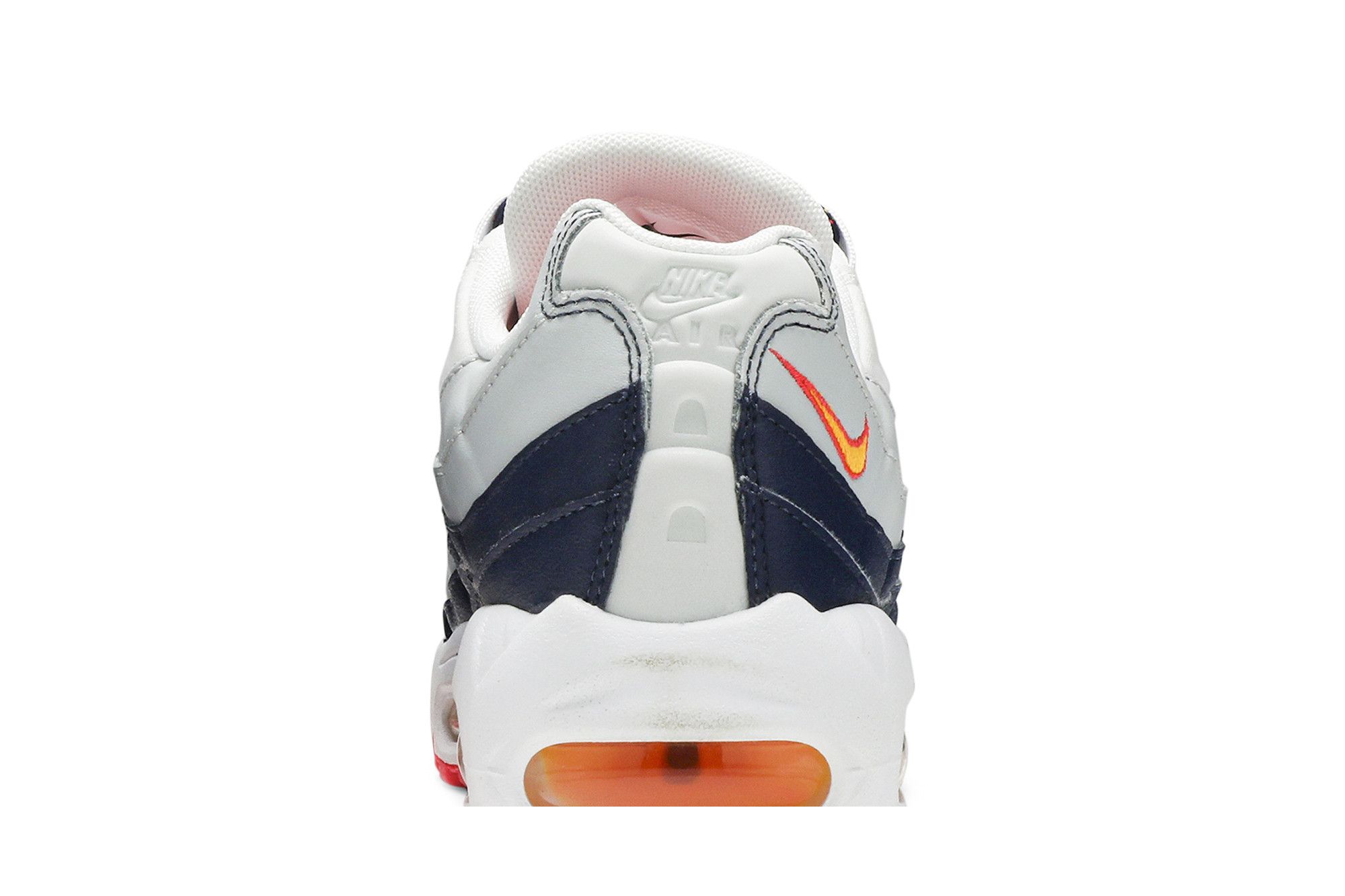 Nike air max 95 midnight navy/laser orange-pure platinum top