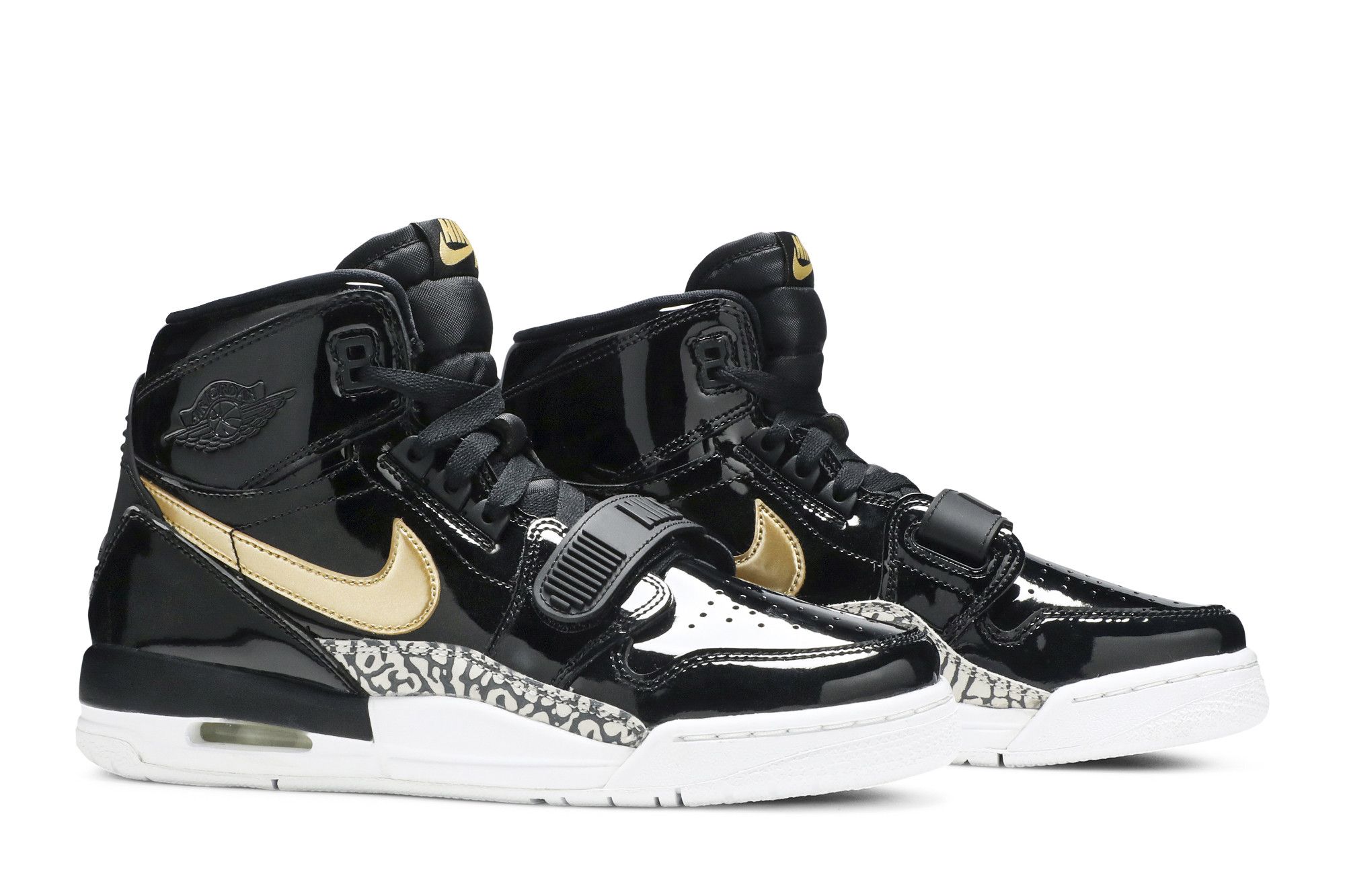 Jordan legacy black gold top