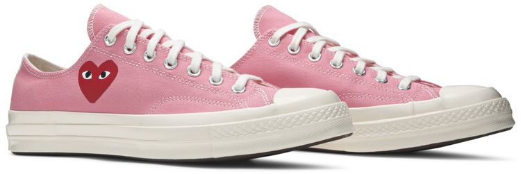 Converse Comme des Garcons PLAY x Chuck 70 Low Bright Pink