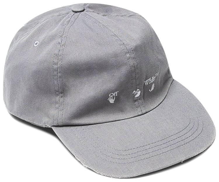 Off White Logo Baseball Cap Grey