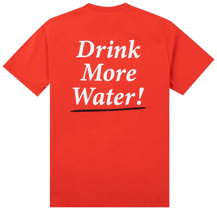 Sporty  Rich Drink Water Tee Sport Red