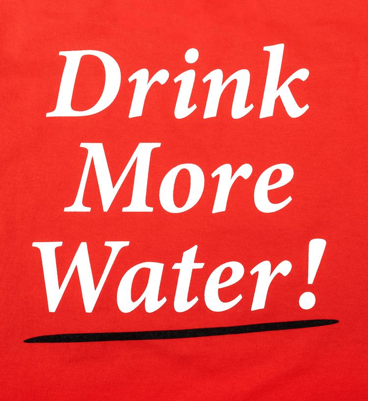 Sporty  Rich Drink Water Tee Sport Red