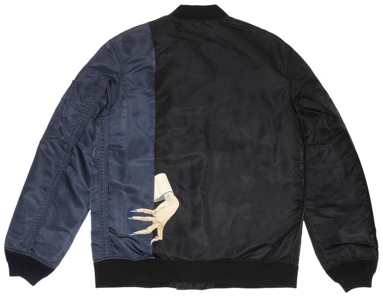 Undercover Hurt D Hand Bomber Jacket BlackNavy