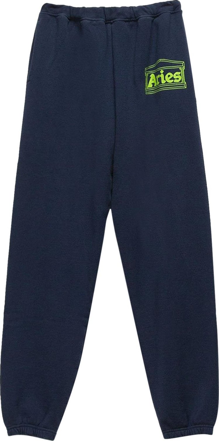 Aries Logo Premium Sweatpants 'Blue'