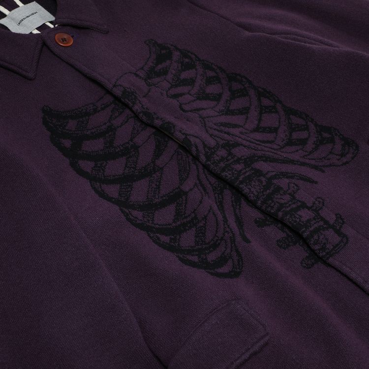 Undercover Bone Print Coat Purple