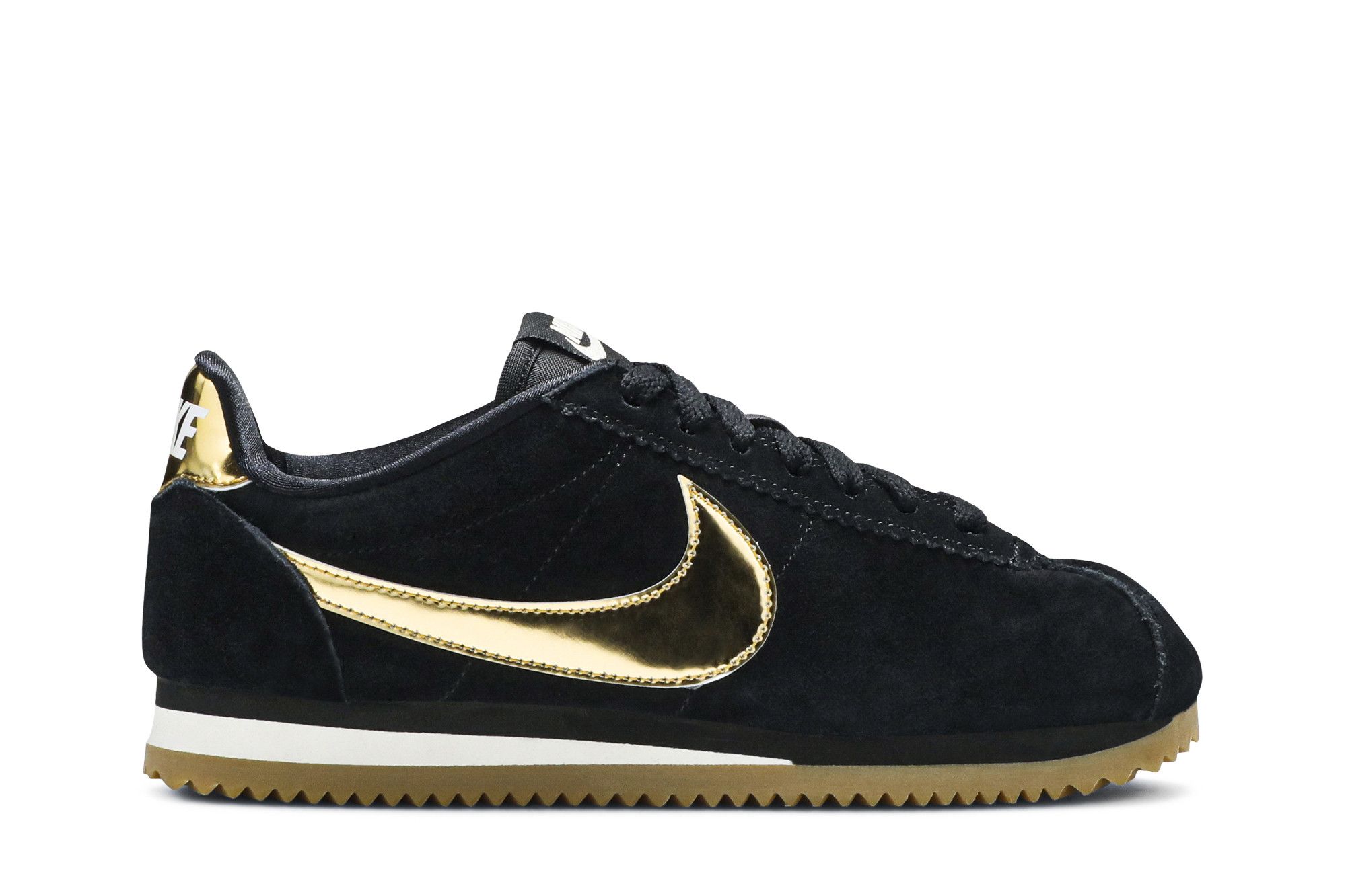 Nike classic cortez online se black metallic gold