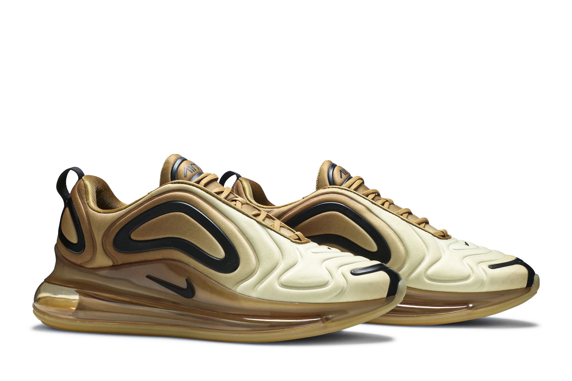 nike air max 720 wheat black & gold