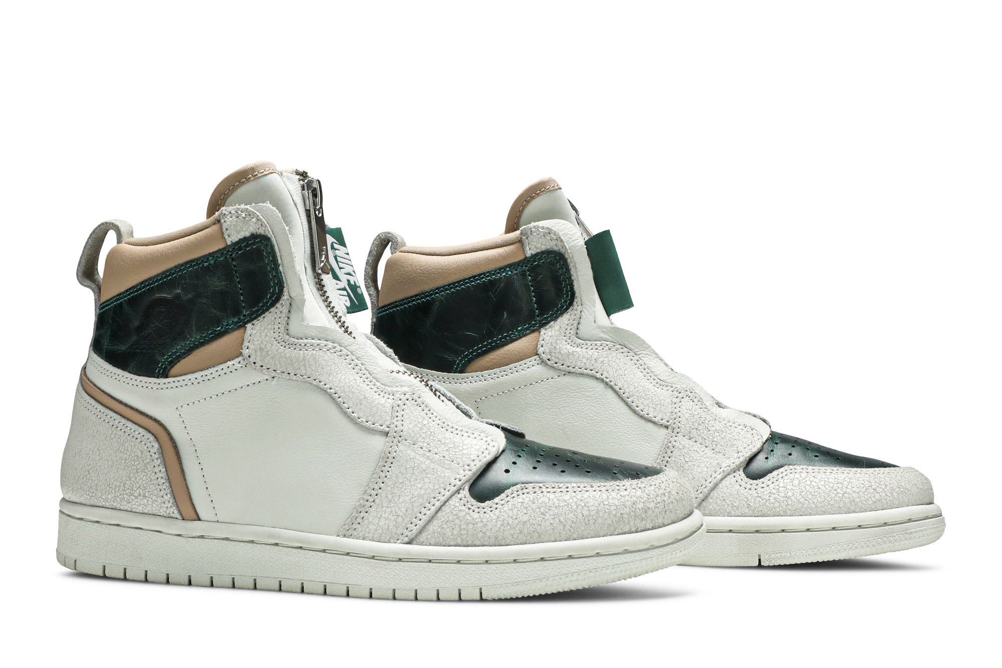 Buy Wmns Air Jordan 1 Retro High Zip 'Mystic Green' - AQ3742 Buy Wmns Air Jordan 1 Retro High Zip 'Mystic Green' - AQ3742