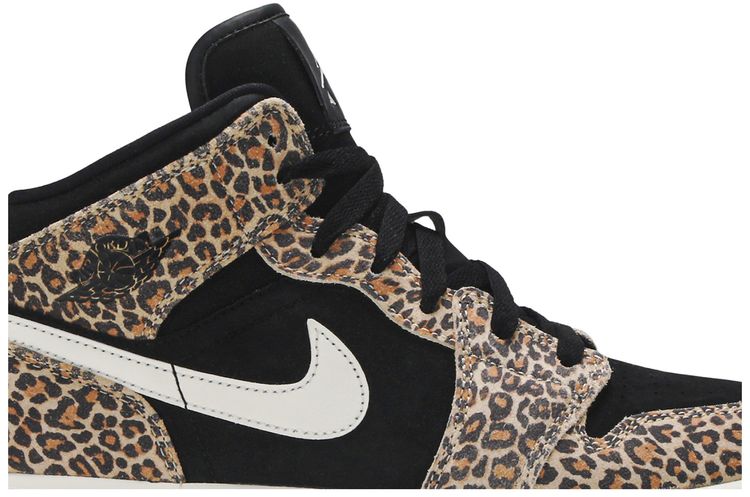 Air Jordan 1 Mid SE GS Leopard
