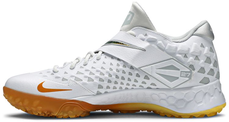 Nike Force Zoom Trout 6 Turf White Magma Orange