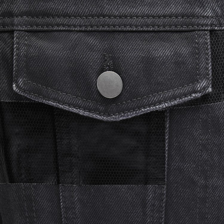 MCQ Denim Puffer Darkest Black