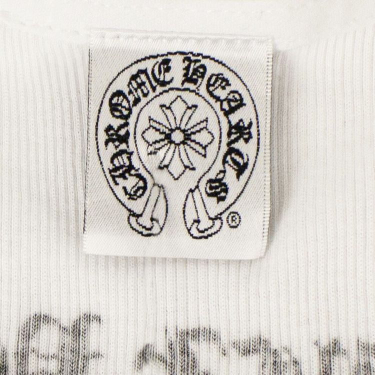 Chrome Hearts Ribbed Cross F You Tank Top White