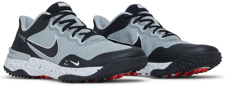 Alpha Huarache Elite 3 Turf Light Smoke Grey Black