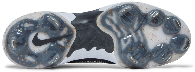 Nike Alpha Huarache Elite 3 Mid Black Metallic Gold