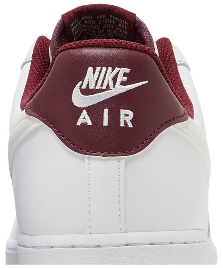 Nike Air Force 1 07 White Dark Beetroot