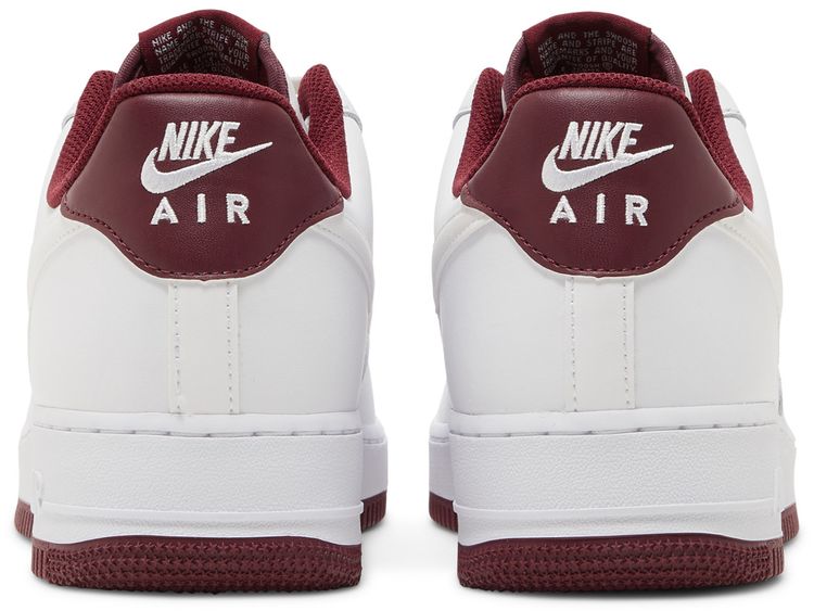 Nike Air Force 1 07 White Dark Beetroot