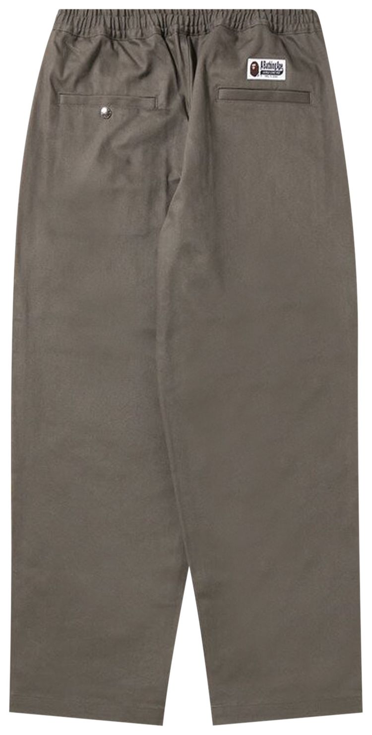 BAPE Loose Fit Chino Pants Grey