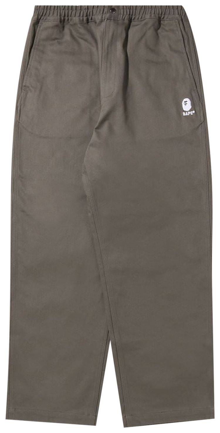 BAPE Loose Fit Chino Pants Grey