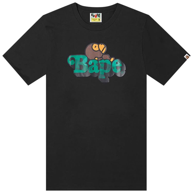 BAPE Color Camo Milo On Bape Tee BlackGreen