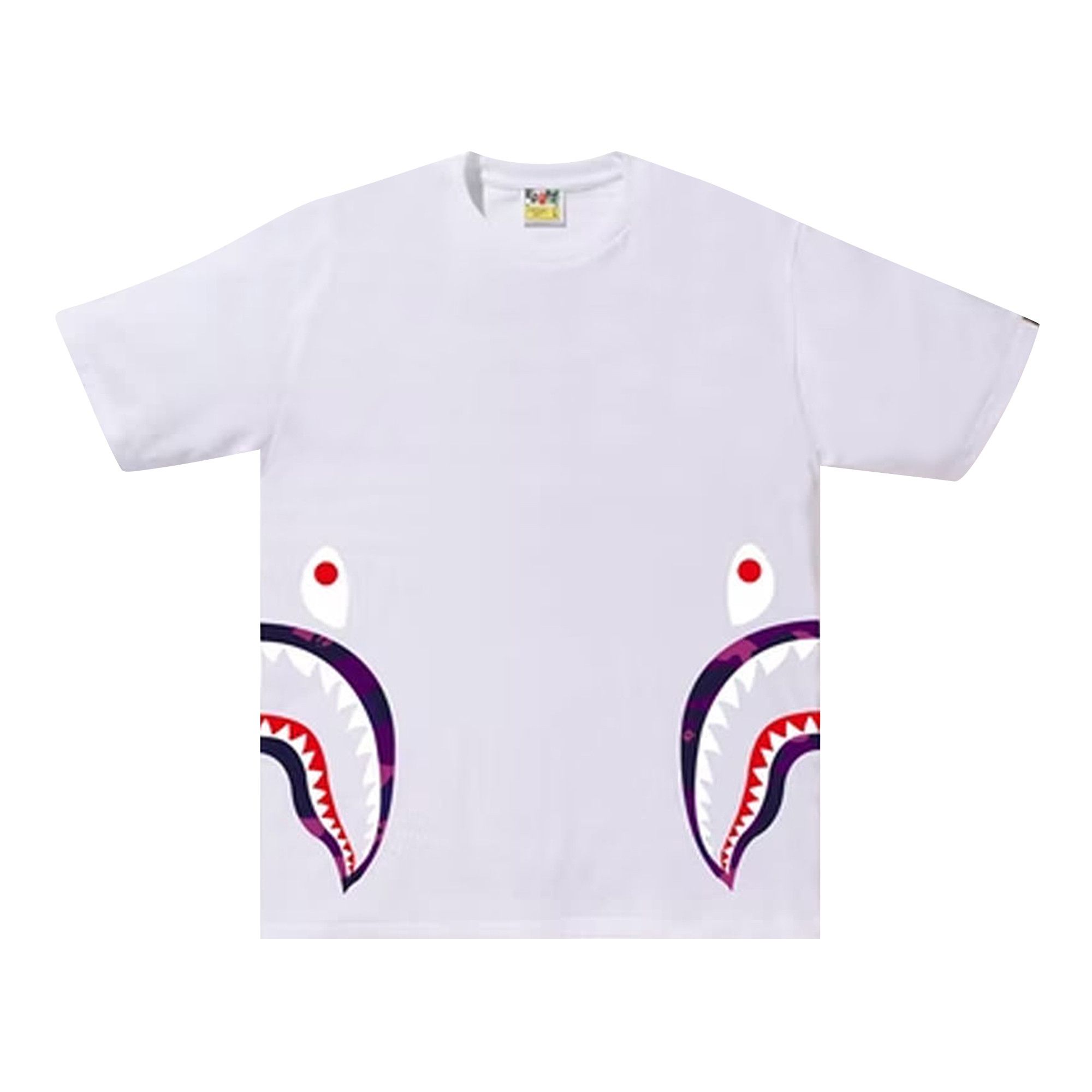 Purple and blue bape shirt outlet