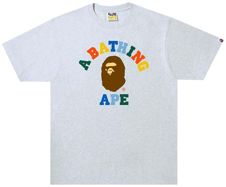BAPE College Tee Grey
