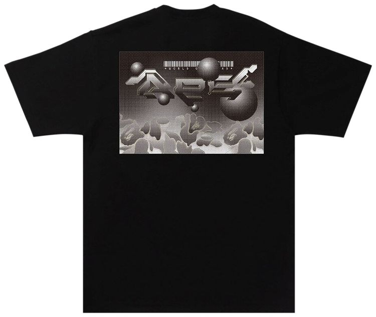 BAPE Multi Logo 3 Tee Black