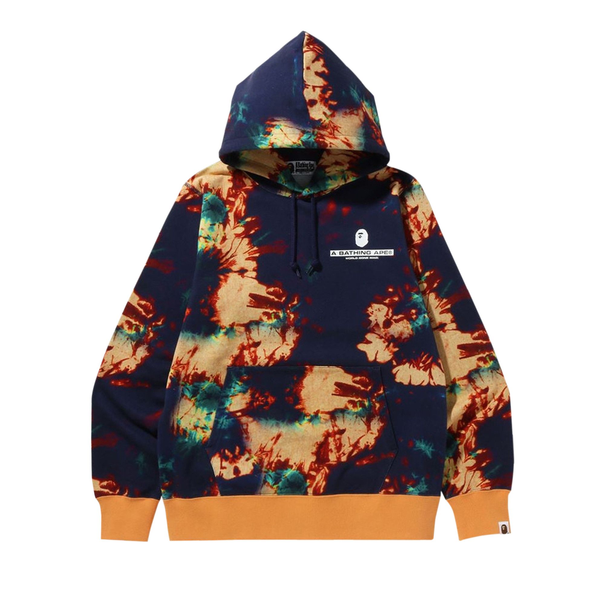 Bape tie clearance dye hoodie
