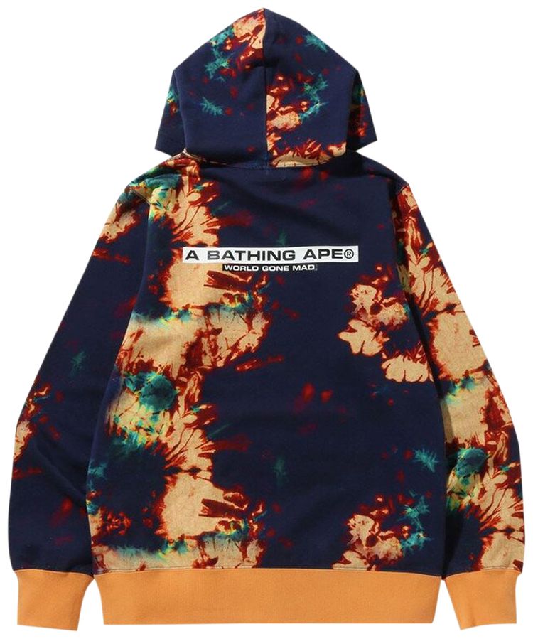 BAPE Tie Dye Pullover Hoodie Navy