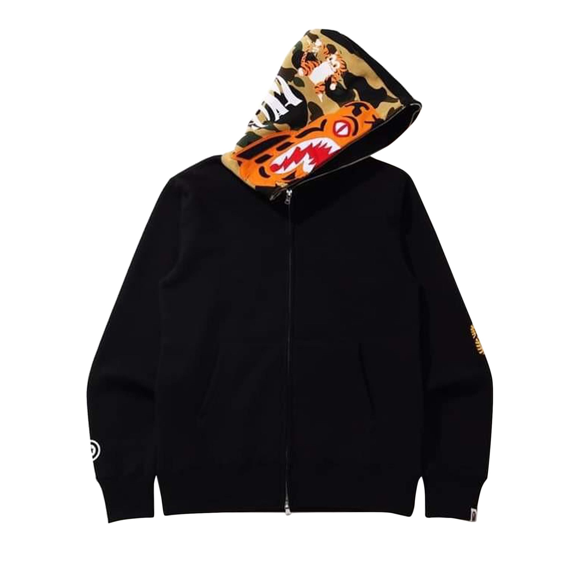 Buy BAPE Tiger Full Zip Hoodie Black 1I30 115 014 BLACK GOAT UK