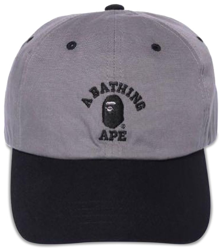 BAPE College Panel Cap Grey
