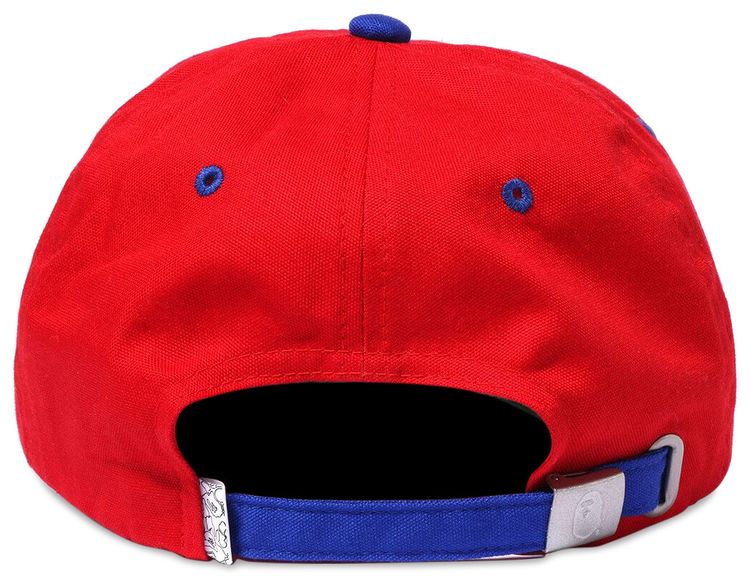 BAPE College Panel Cap Red