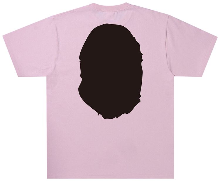 BAPE Bicolor Big Ape Head Tee Pink