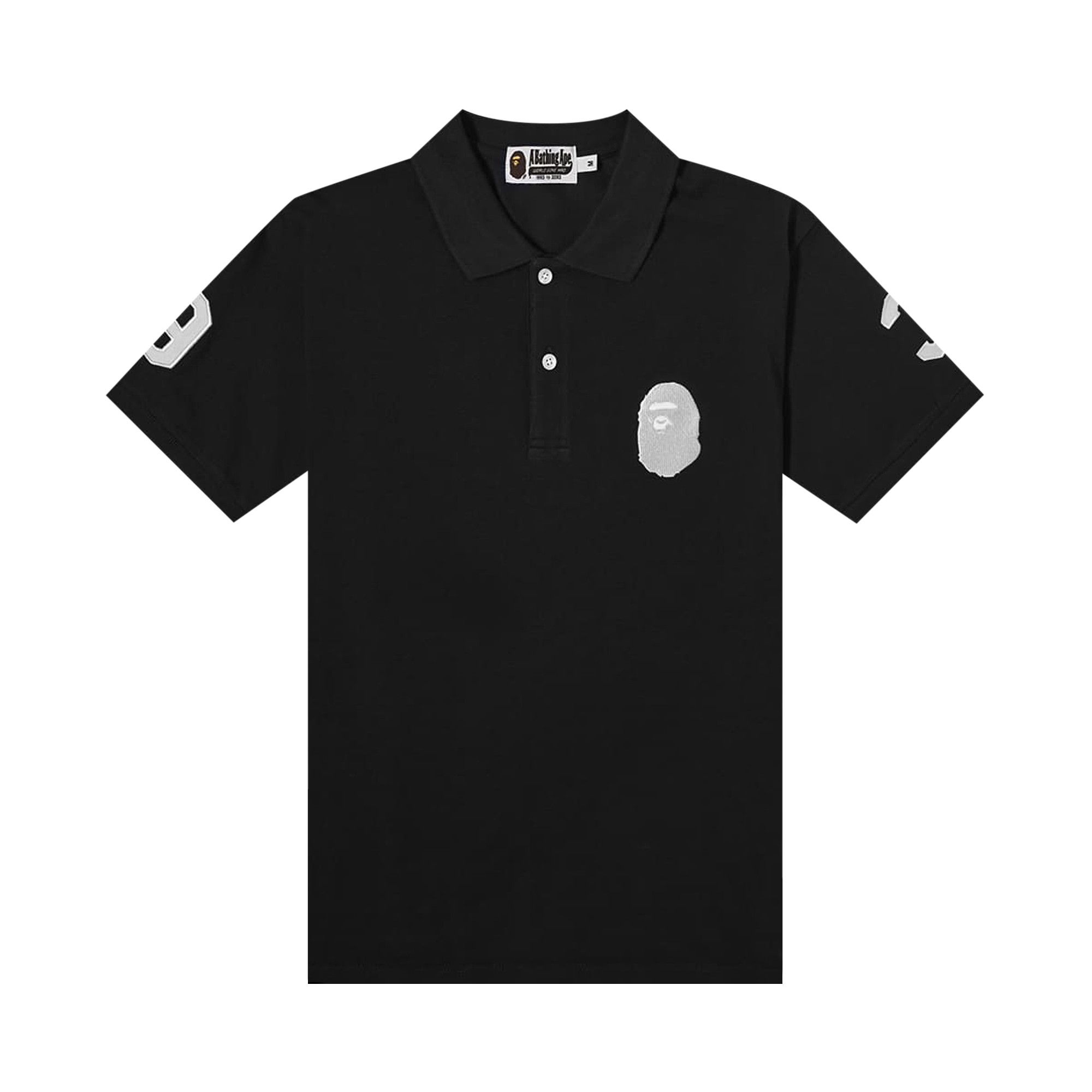 Buy BAPE Large Ape Head Polo 'Black' - 1I30 112 007 BLACK | GOAT