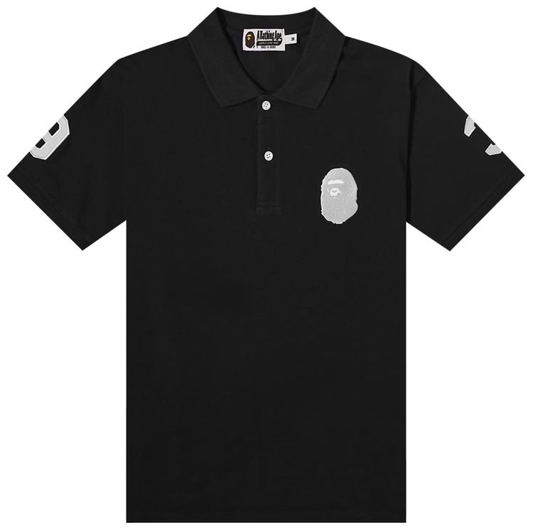BAPE Large Ape Head Polo Black