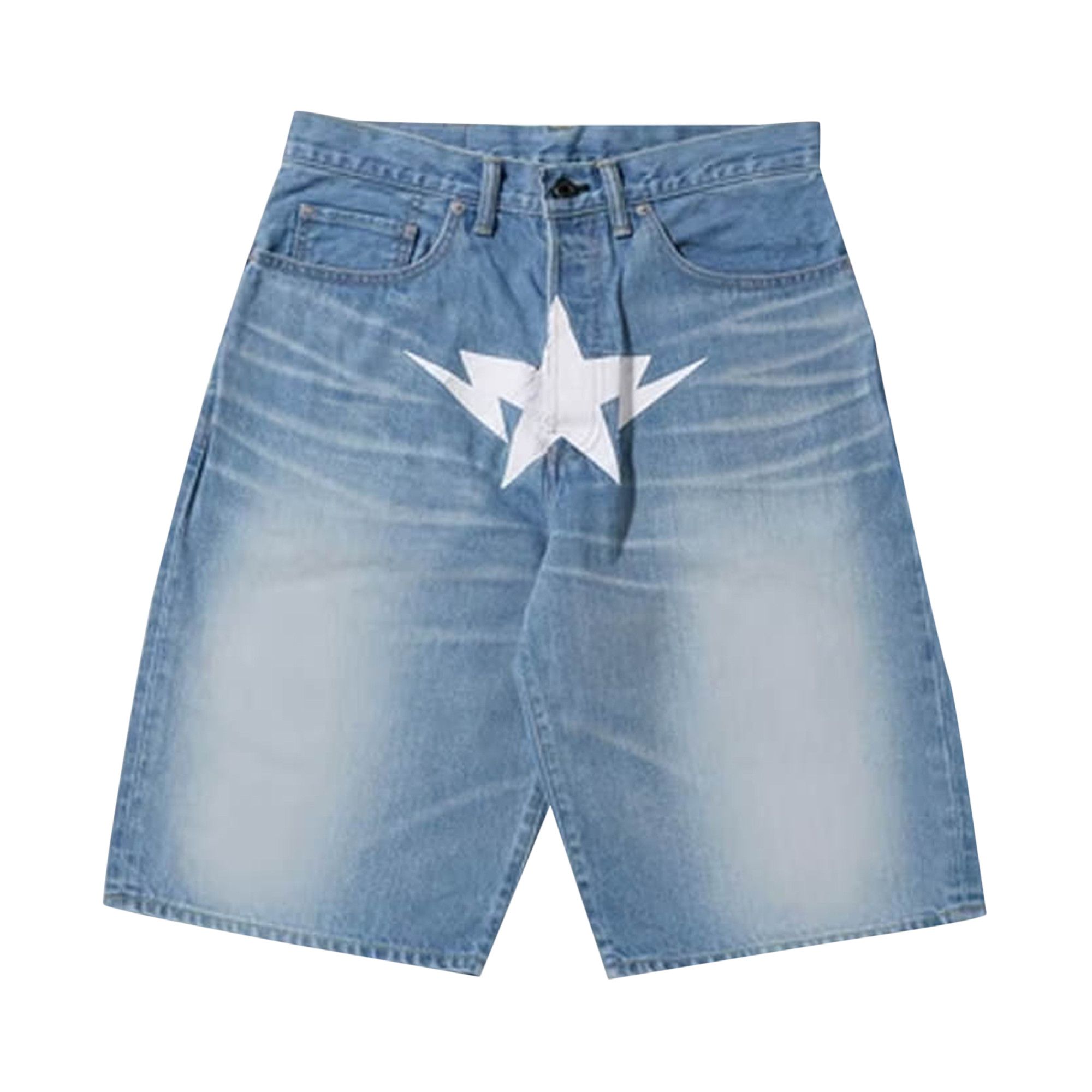 Bape jean shorts deals