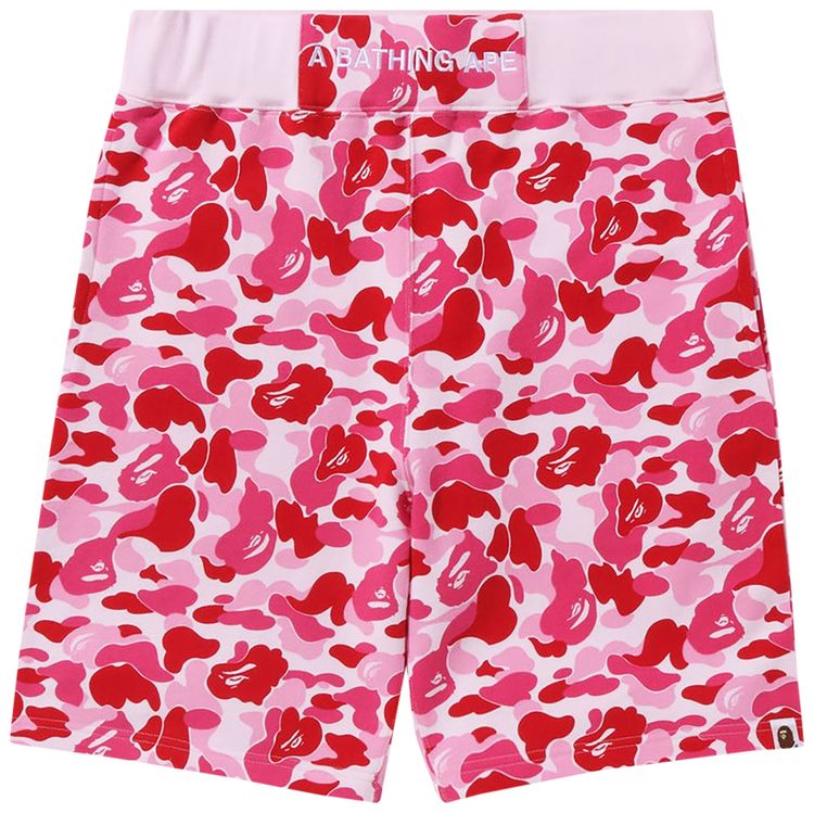 BAPE ABC Camo Sweatshorts Pink