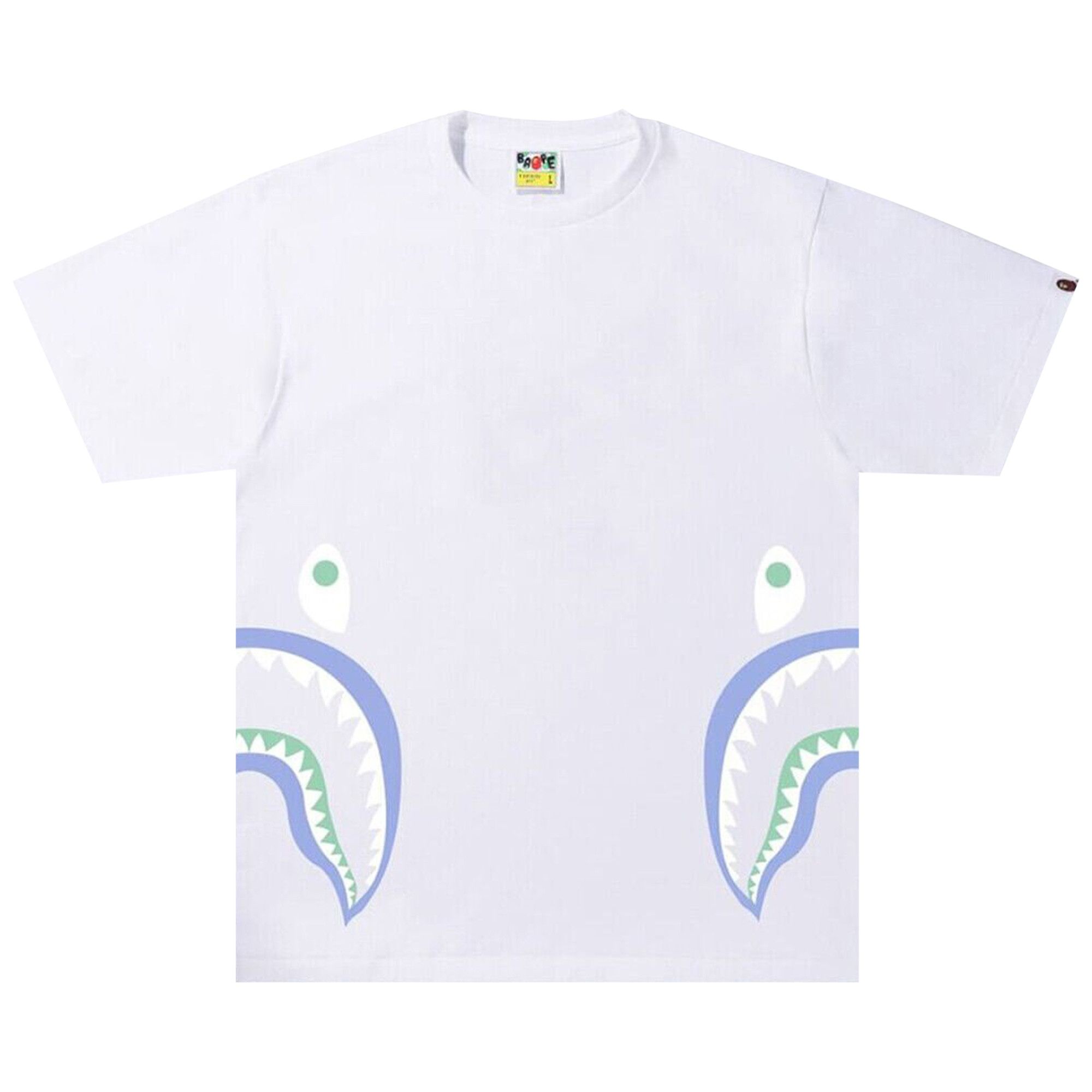 Bape shark tee white top