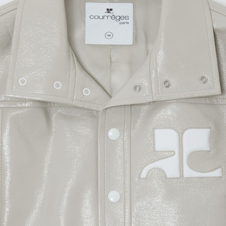 Courreges Vinyl Jacket Mastic Grey